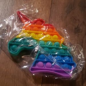 Unicorn bubble pop toy